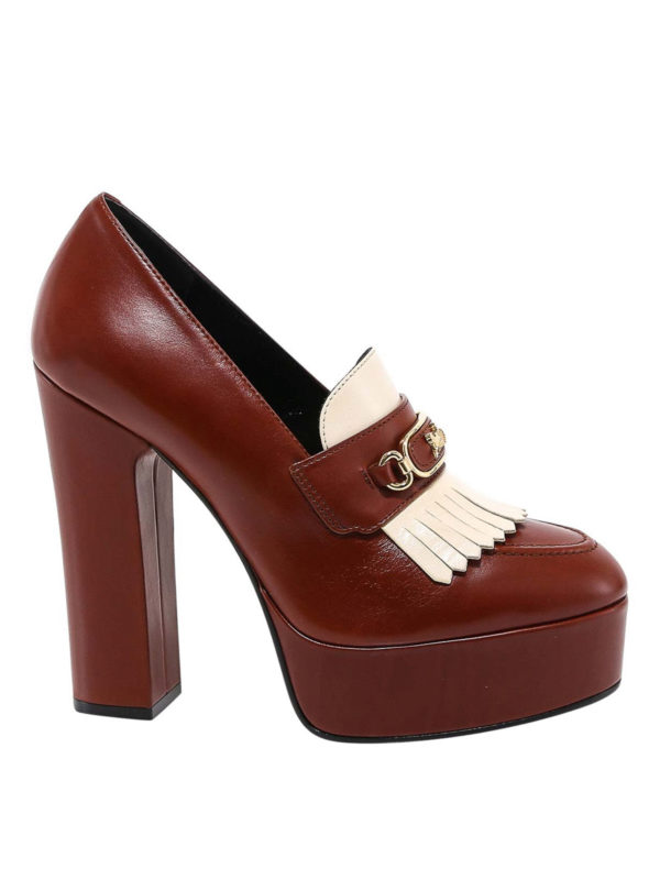 CELINE: court shoes - Fringed leather pumps