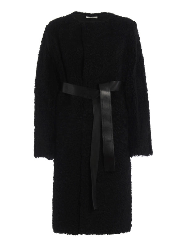 CELINE: Fur & Shearling Coats - Dyed shearling coat