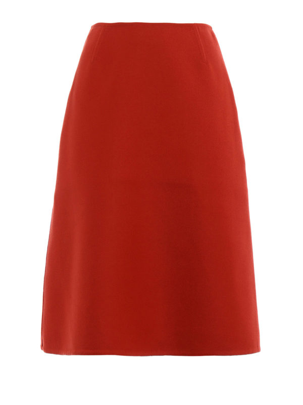 CELINE: Knee length skirts & Midi - A-line wool skirt
