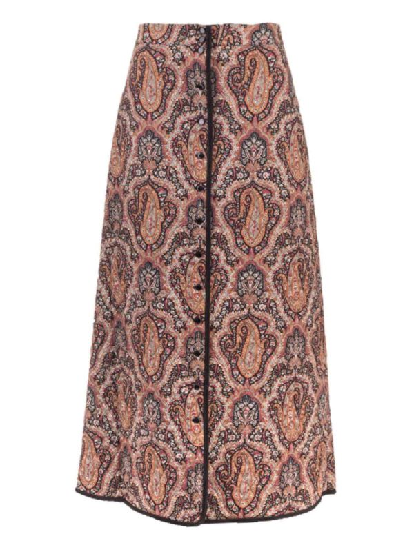 CELINE: Gonne Lunghe - Gonna lunga Boutis stampata