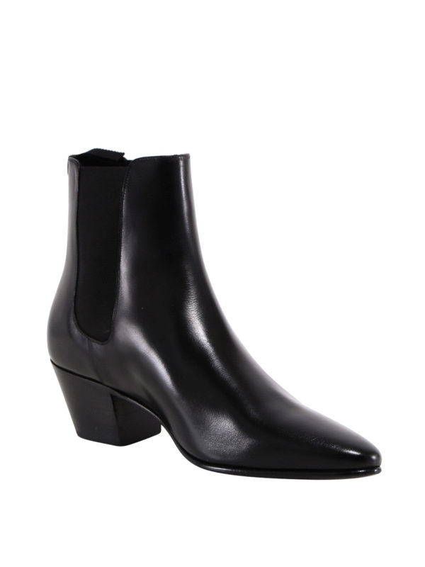CELINE: ankle boots online - Chelsea leather ankle boot