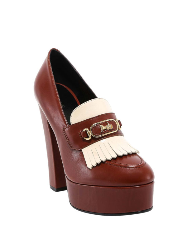 CELINE: court shoes online - Fringed leather pumps