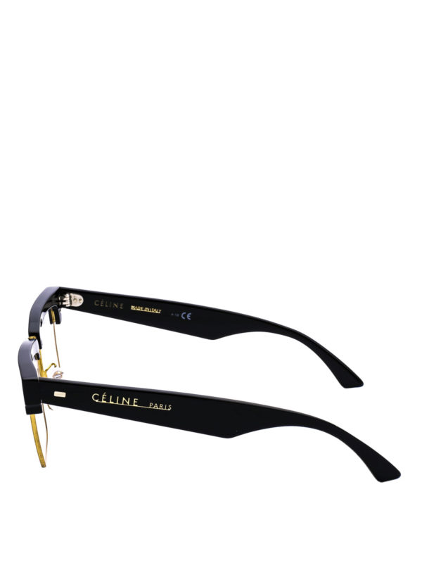 CELINE: Glasses online - Black acetate squared glasses