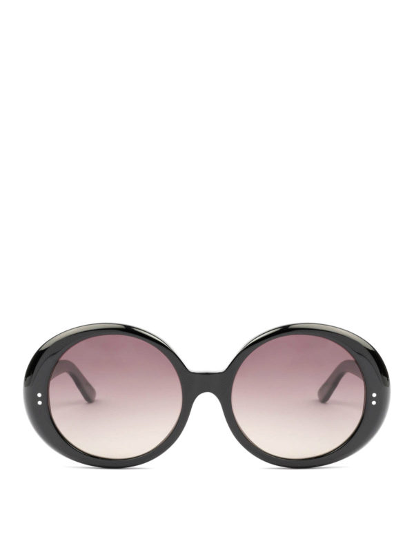 CELINE: sunglasses online - Black round sunglasses