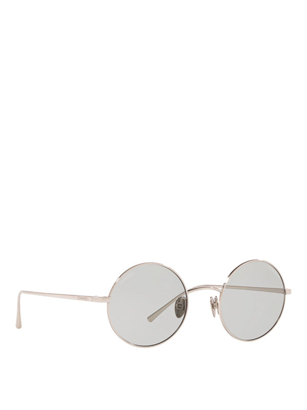 CHANEL: sunglasses - Titanium round sunglasses