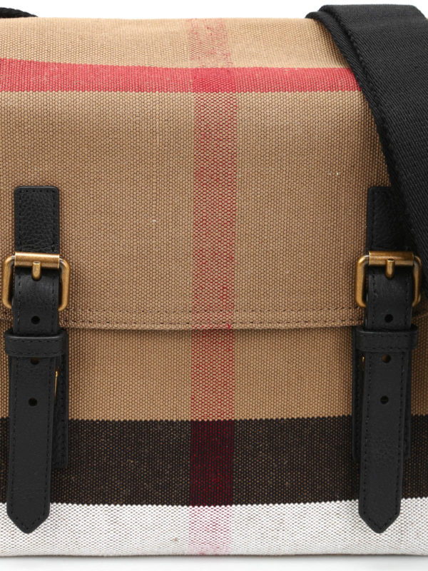 Check canvas messenger shop online: BURBERRY