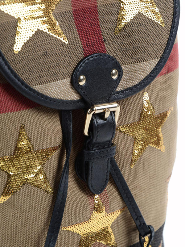 Check canvas mini backpack shop online: BURBERRY