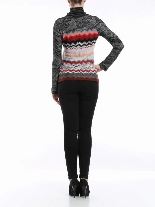 Chevron pattern turtle-neck shop online: MISSONI