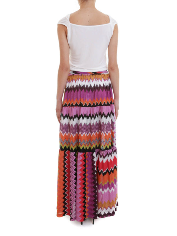 Chevron print maxi skirt shop online: MISSONI