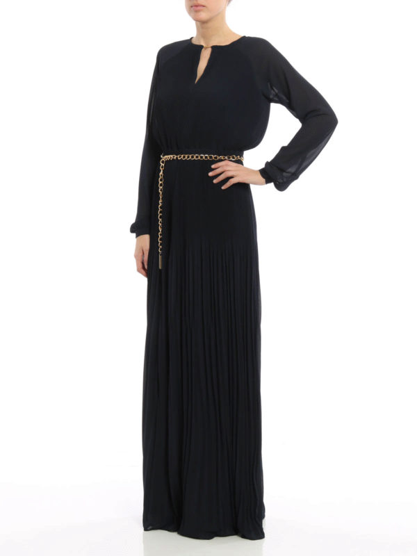 Vestido Largo Azul Oscuro shop online: MICHAEL KORS