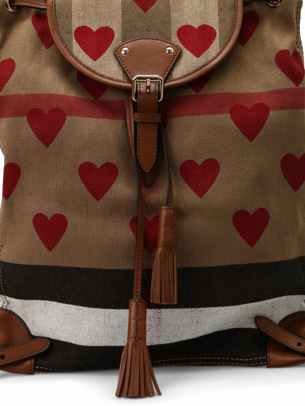 Chiltern Hearts medium backpack shop online: BURBERRY