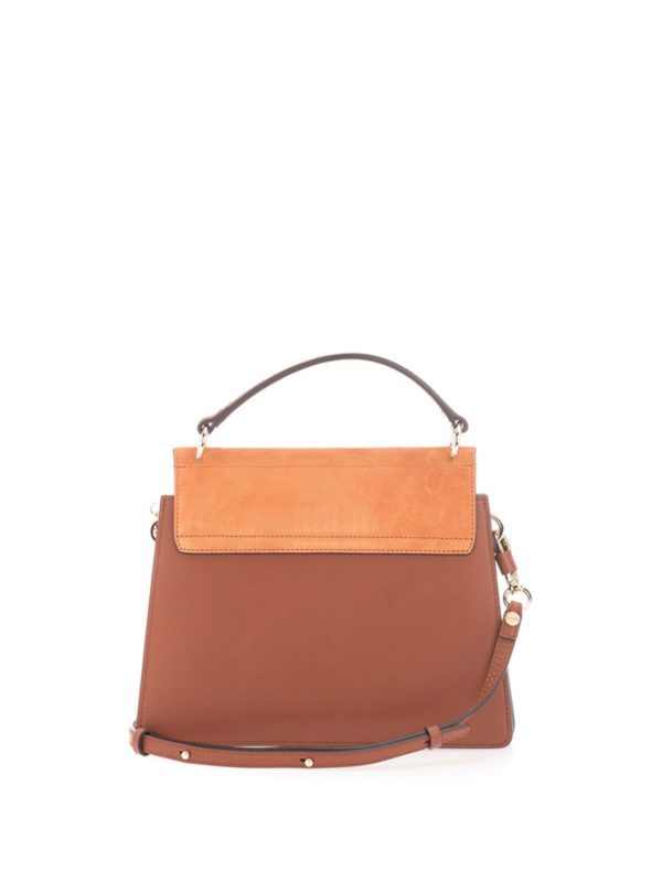 Chloe' Small Faye bag in Classic Tobacco color CHC20SS203H2O236