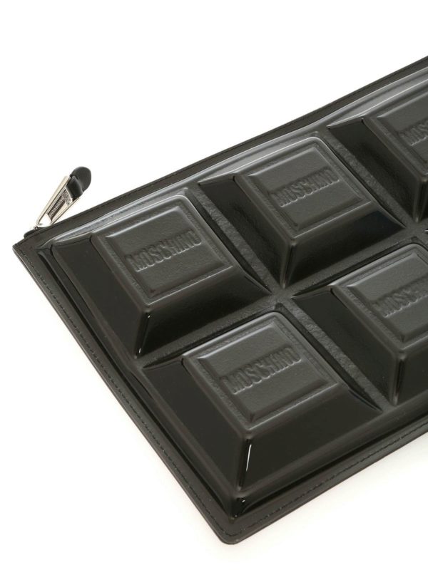 Chocolate clutch  shop online: MOSCHINO