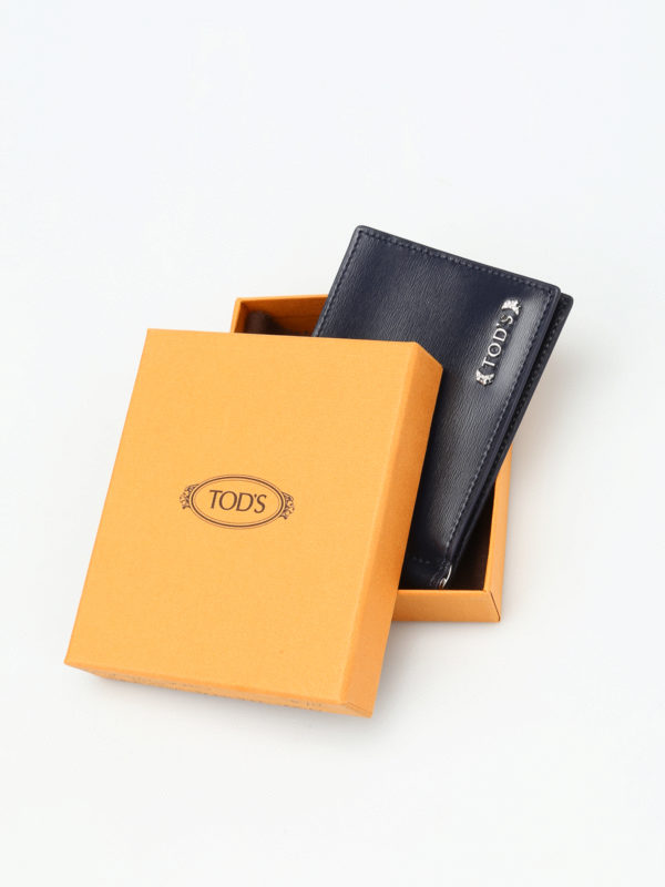 Wallets & purses Tod's - Clasp leather wallet - XAMLTMC2300PULU820