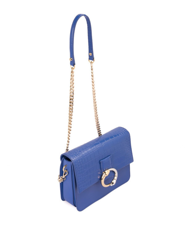 Class Roberto Cavalli: cross body bags online - Croco effect flap detailed bag