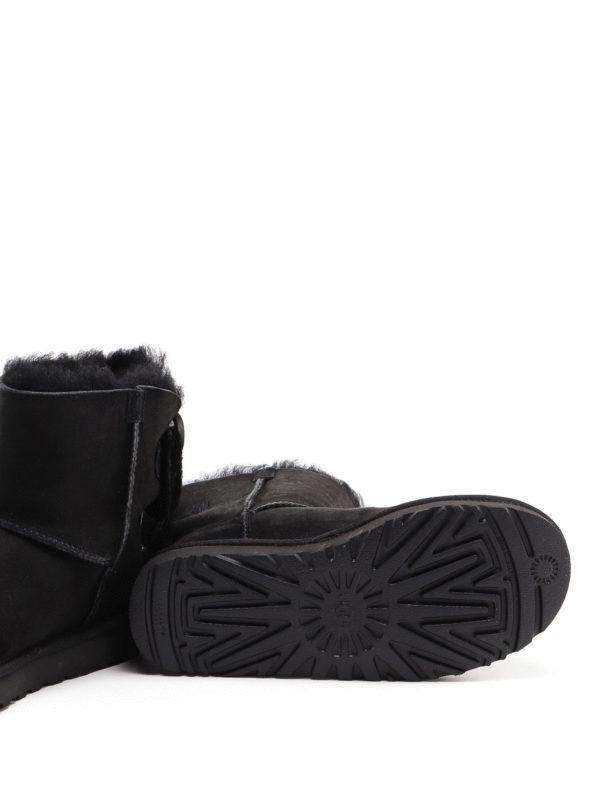 Classic Double Bow black ankle boots shop online: UGG