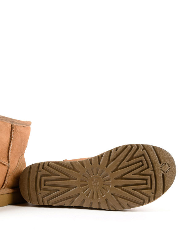 Classic Mini II chestnut ankle boots shop online: UGG