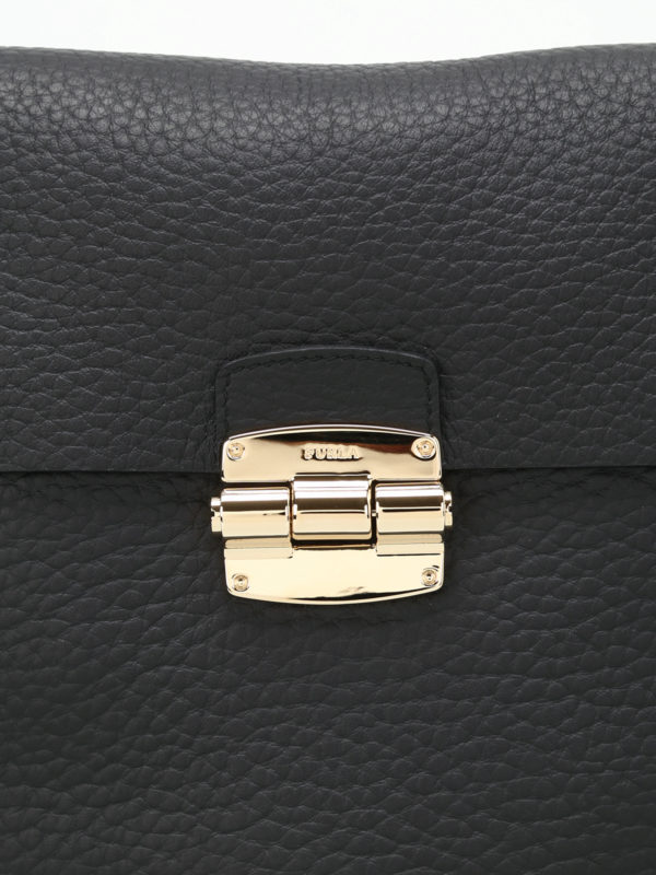 Club S leather shoulder bag shop online: FURLA