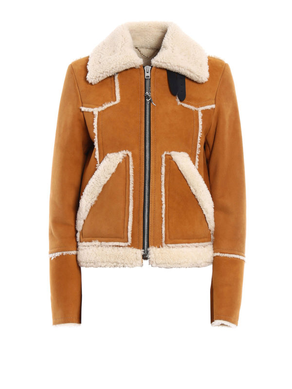 COACH: Fur & Shearling Coats - Shearling lumber jacket