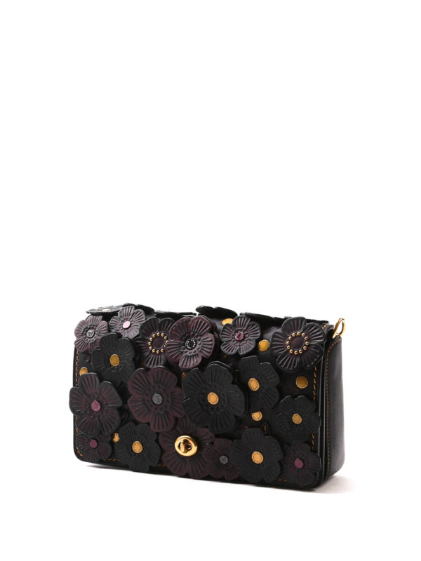 COACH: cross body bags online - Tea Rose leather bag