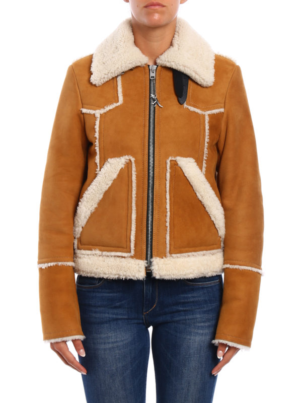 COACH: Fur & Shearling Coats online - Shearling lumber jacket
