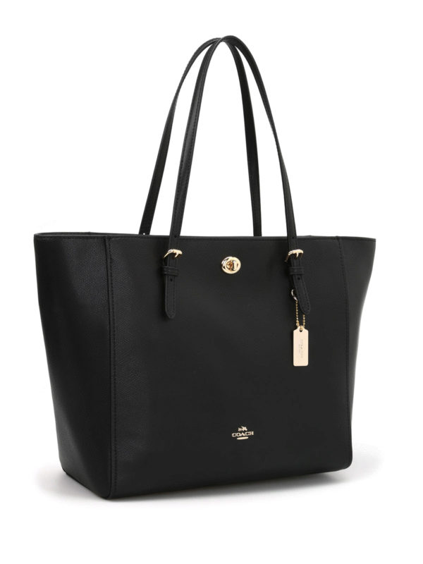 COACH: totes bags online - Hammered leather tote