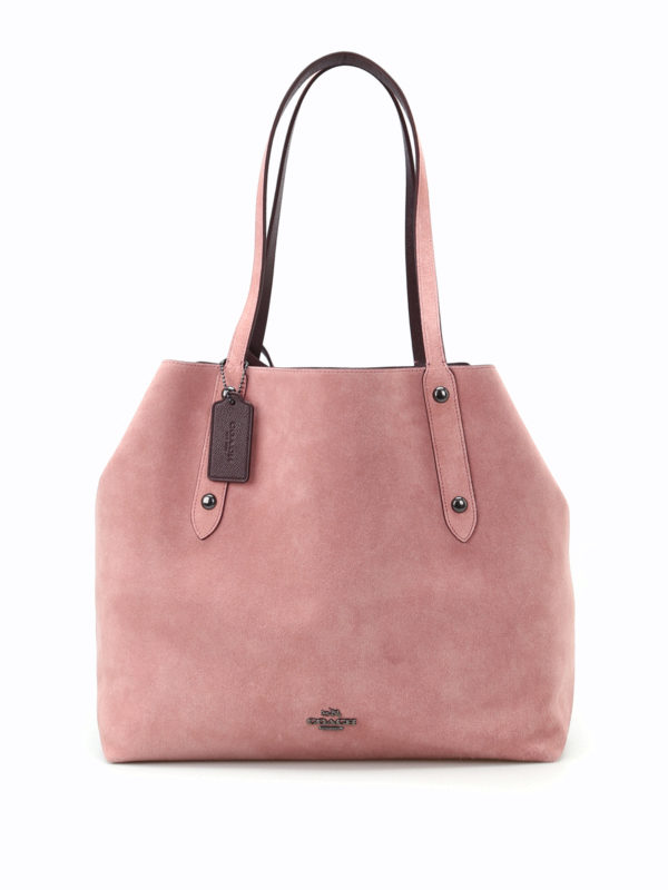 COACH: totes bags - Expandable sides suede shopper