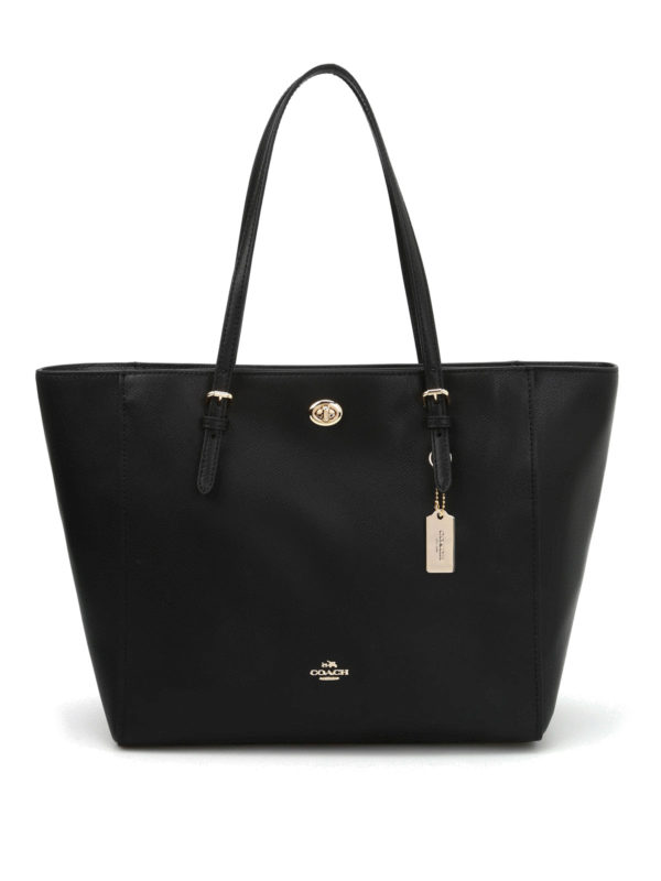 COACH: totes bags - Hammered leather tote