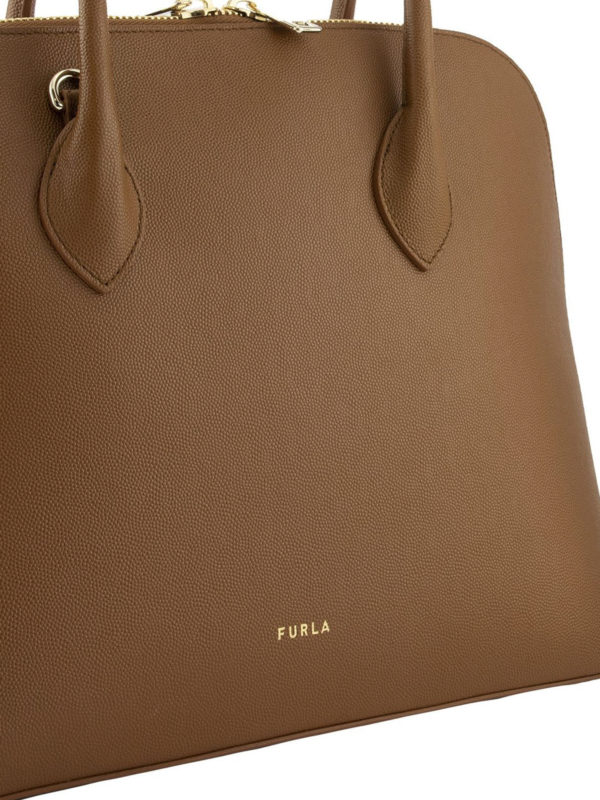 Code Dome leather tote bag shop online: FURLA