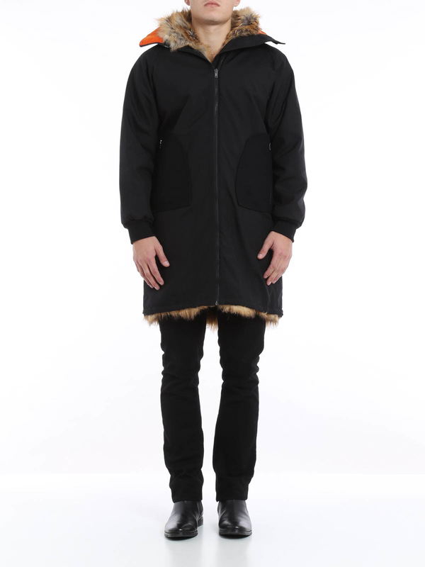 COLLECTION PRIVEE: cappotti lunghi online - Cappotto foderato in ecopelliccia