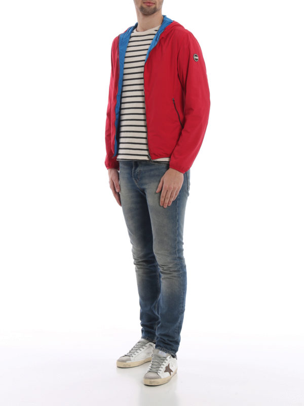 Colmar: casual jackets online - Water repellent reversible hooded jacket