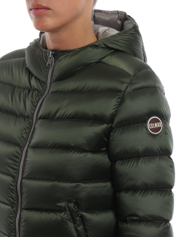 Colmar Originals buy online Place hunter green hooded puffer jacket