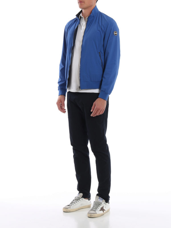 Colmar Originals: bombers online - Blue nylon bomber jacket