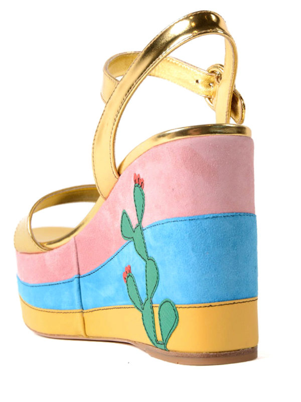 Sandalen - Gold shop online: PRADA