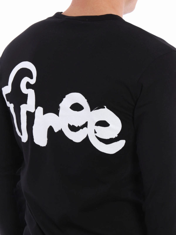 iKRIX COMME DES GARCONS: Back writing print T-shirt