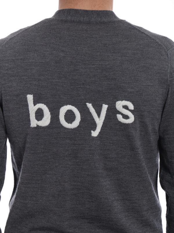 COMME DES GARCONS buy online Lightweight grey wool cardigan