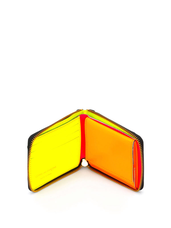 COMME DES GARCONS buy online Super Fluo zip around wallet