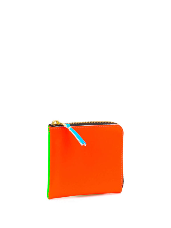 COMME DES GARCONS: portafogli online - Portafoglio Super Fluo con zip a L