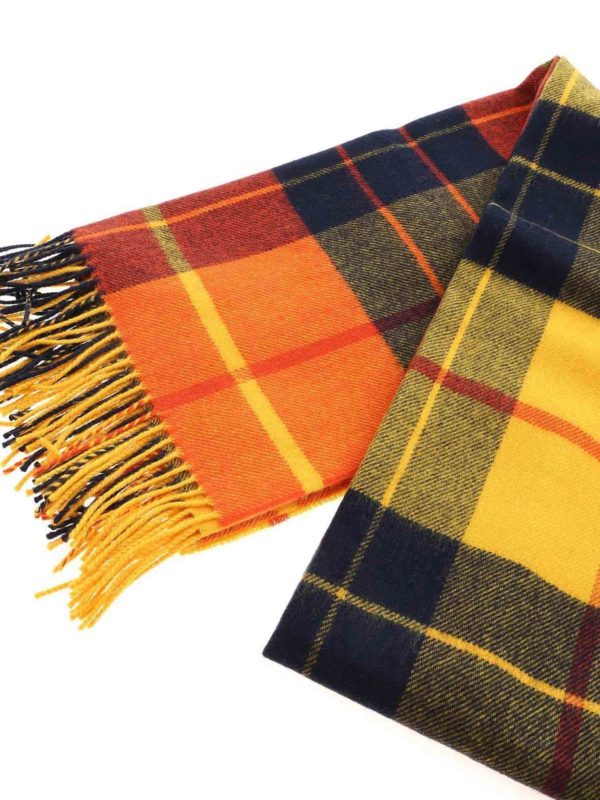 COMME DES GARCONS SHIRT: scarves online - Checked pattern multicolor scarf