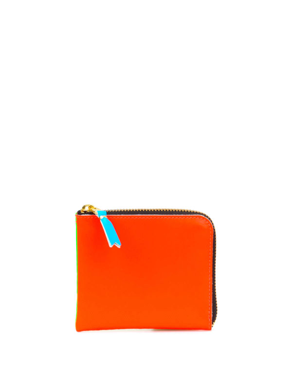 COMME DES GARCONS: portafogli - Portafoglio Super Fluo con zip a L