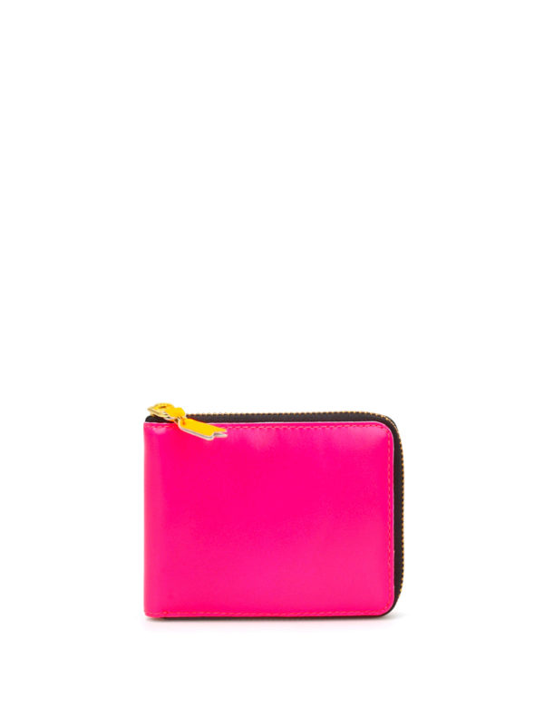 COMME DES GARCONS: Portemonnaies und Geldbörsen - Super Fluo zip around wallet