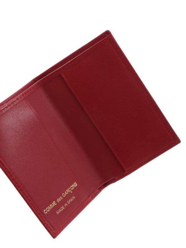 COMME DES GARÇONS WALLET buy online Branded card holder in red