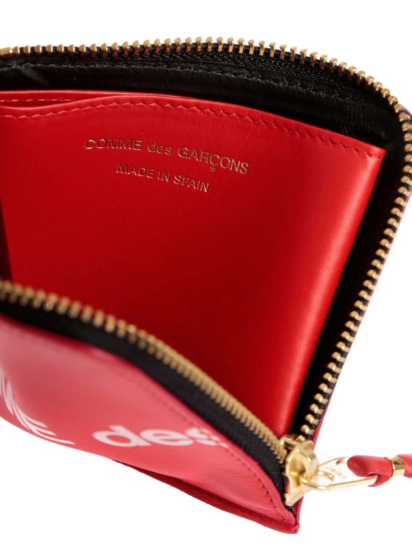 COMME DES GARÇONS WALLET buy online Huge Logo coin purse in red