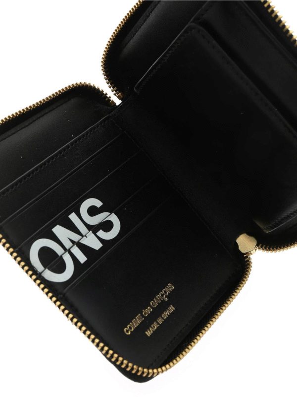 COMME DES GARÇONS WALLET buy online Huge Logo wallet in black