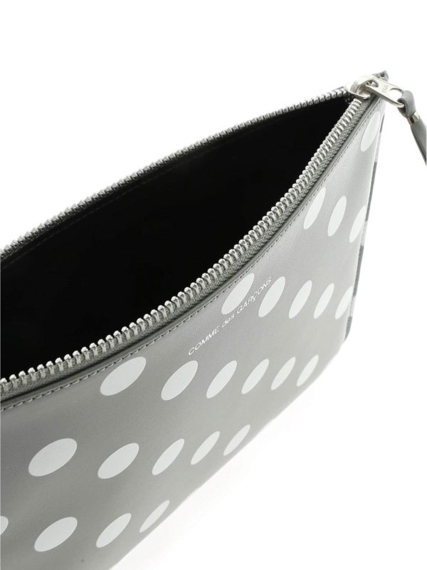 COMME DES GARÇONS WALLET buy online Busta a pois grigia