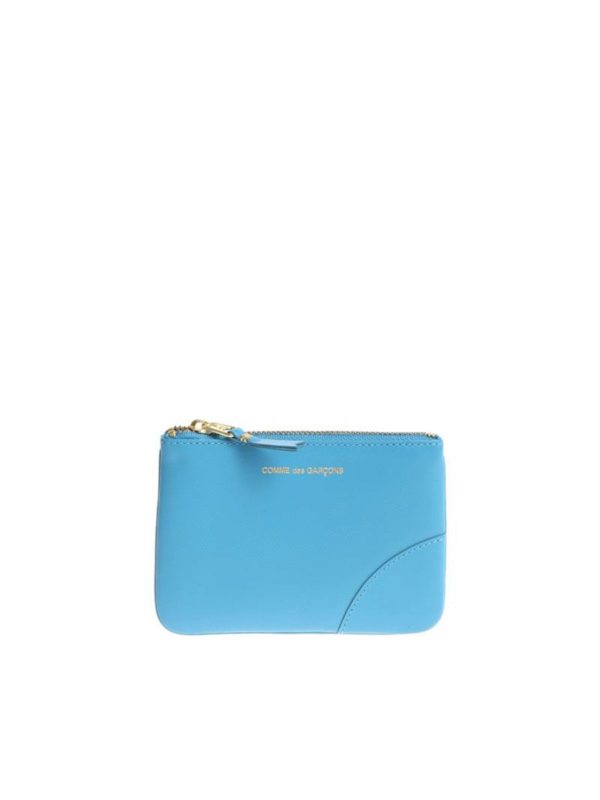 COMME DES GARÇONS WALLET: Bolso clutch - Bolso Clutch - Azul Claro