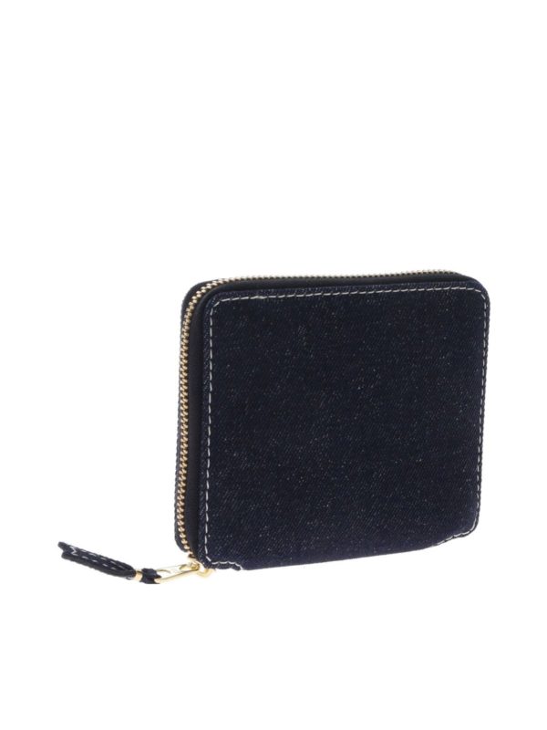 COMME DES GARÇONS WALLET: portafogli online - Portafoglio blu in denim