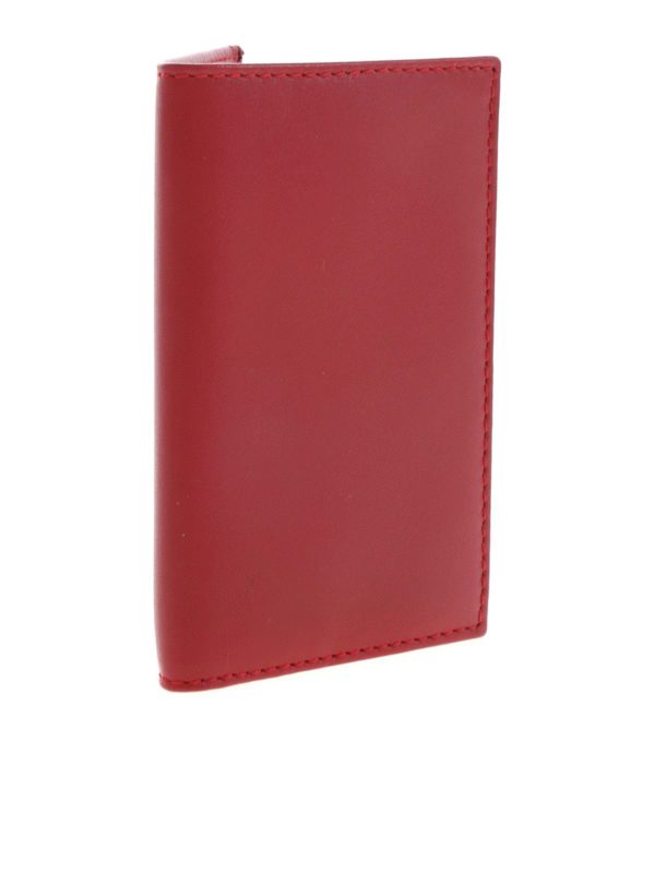 COMME DES GARÇONS WALLET: wallets & purses online - Branded card holder in red