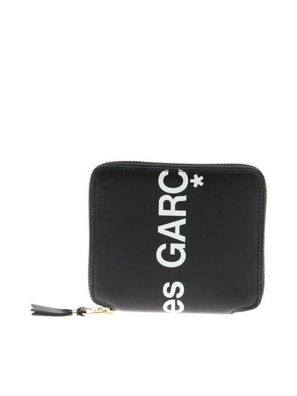 COMME DES GARÇONS WALLET: wallets & purses - Huge Logo wallet in black