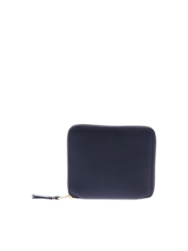 COMME DES GARÇONS WALLET: wallets & purses - Navy blue Arecalf wallet